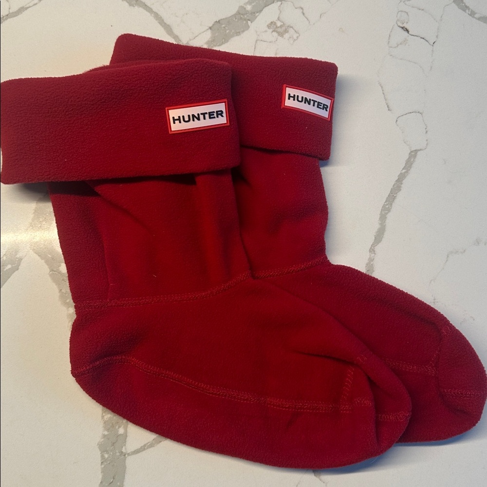 Hunter Scarlet Fleece Boot Liners